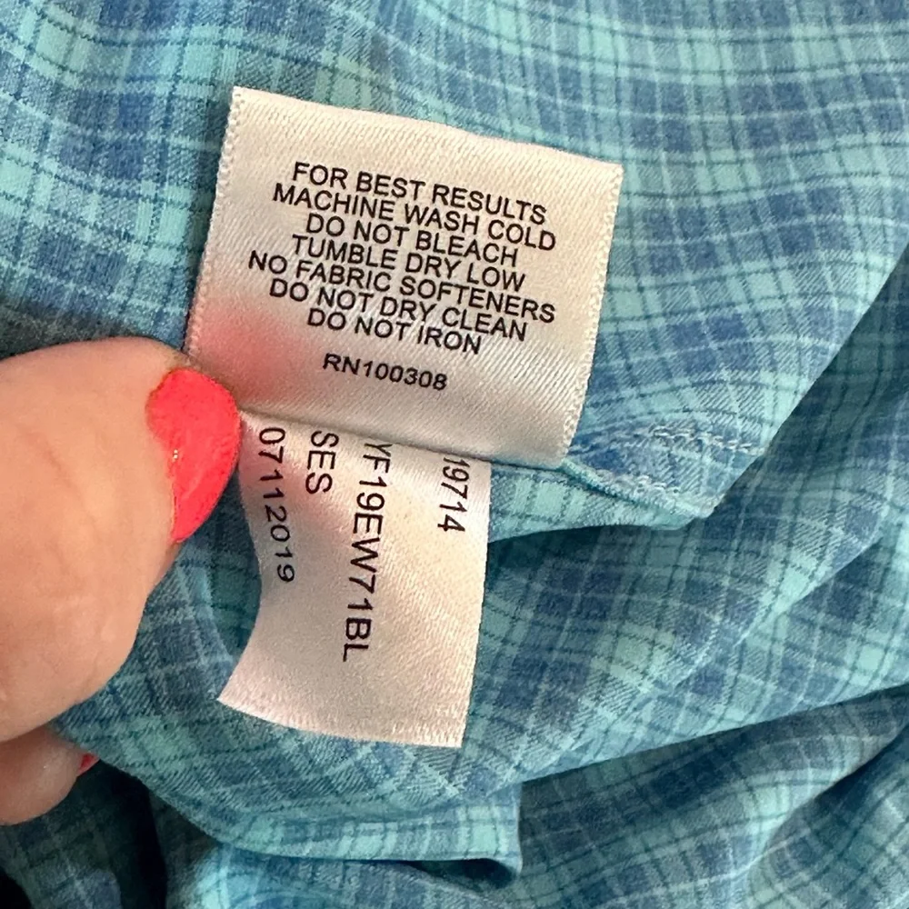 Peter Millar Men’s Blue Long Sleeve Button Down Shirt. Size XLarge - Picture 10 of 13